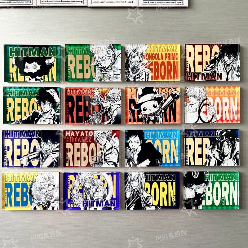 Tutor-Style Imitation Art Card Fridge Magnet Acrylic Peripheral Magnetic Perforated Board Case High Transparency Tsunayoshi Sawada Tutor-Style Imitation Art Card Fridge Magnet Acrylic Peripheral Magnetic Perforated Board Case High Transparency Tsunayoshi Sawada