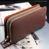 2021 new double zipper long version men's wallet large capacity handbag clutch bag mobile phone foreskin clip youth Korean version