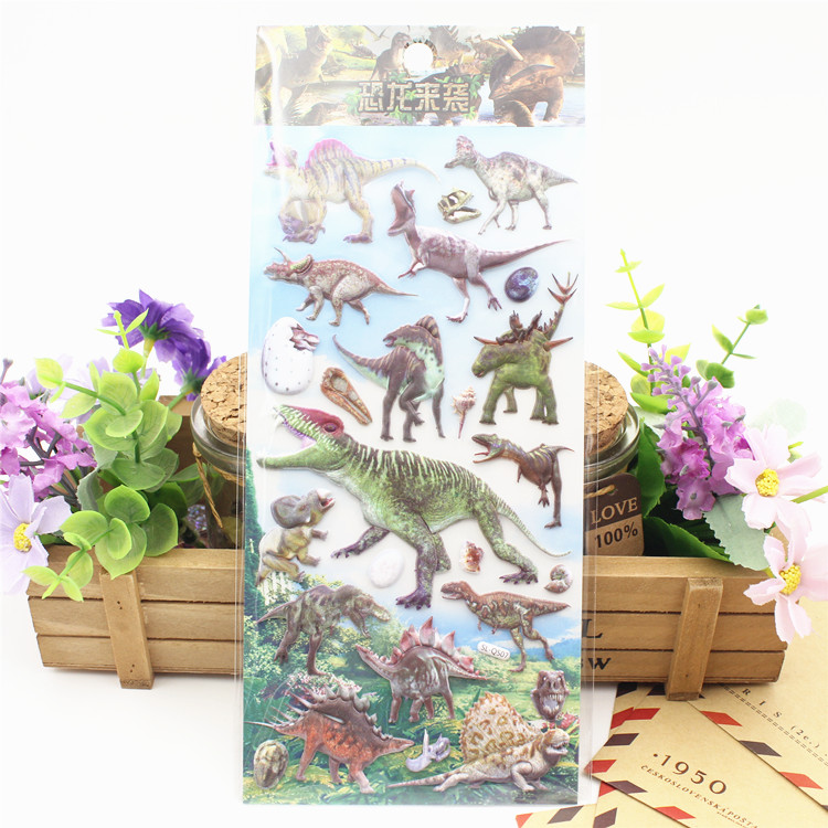 Mới phim hoạt hình khủng long động vật ba chiều bong bóng dán trẻ em dán bé sơ sinh thời thơ ấu đồ chơi nhận thức nhỏ dán - Đồ chơi giáo dục sớm / robot đồ chơi robot thông minh