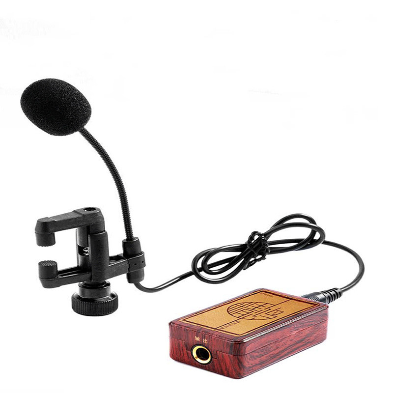 New Guzheng Pickup Suitable for Guqin Huqin High-fidelity Stage Performance with Mike Erhu Amplifier