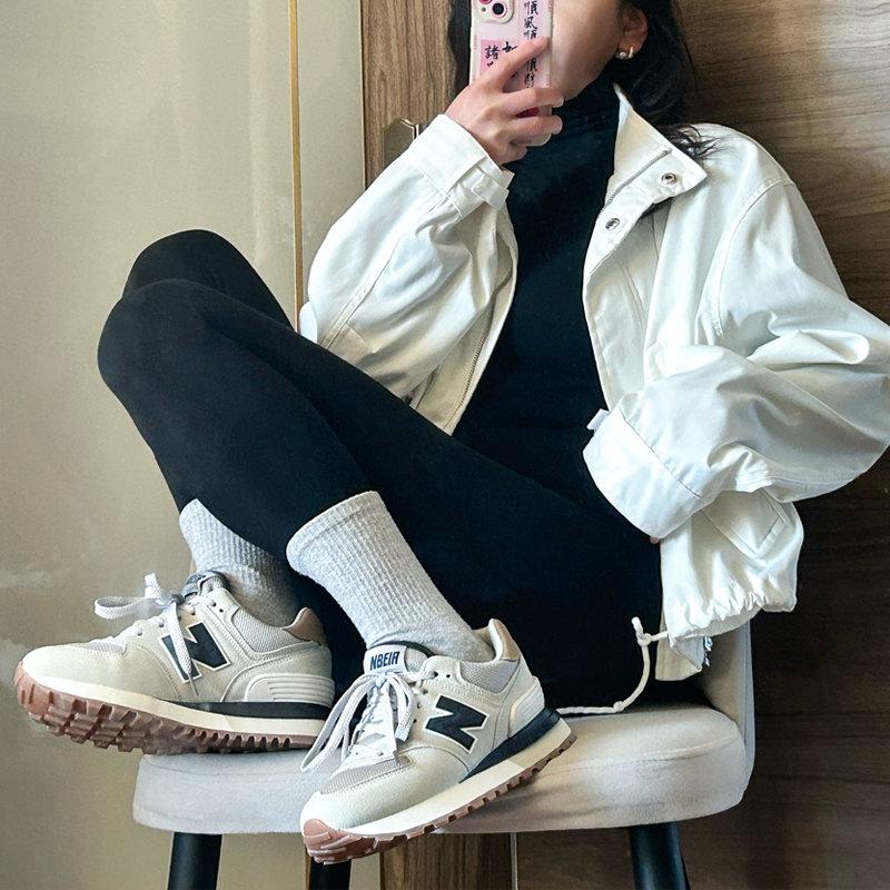 Spring Official Authentic 574 Women's Shoes, Sports Casual Shoes, Versatile Thick-Soled Height-Increasing Running Shoes for Students, Men's Shoes