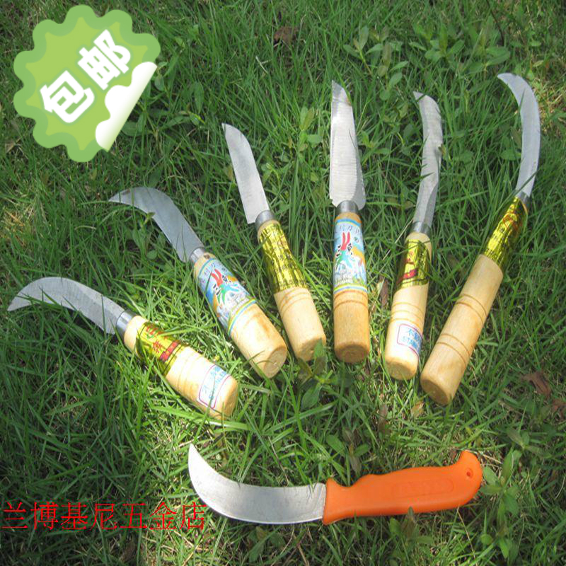 Grafting knife Pineapple Knife Fry Wood Pick Up Knife Cut Vegetable Small Bend Knife Banana Knife Water Fruit Knife Small Sickle Knife