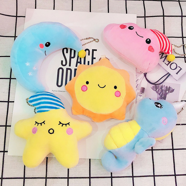 Children's Cartoon Doll Pendant Stars Moon Seahorse