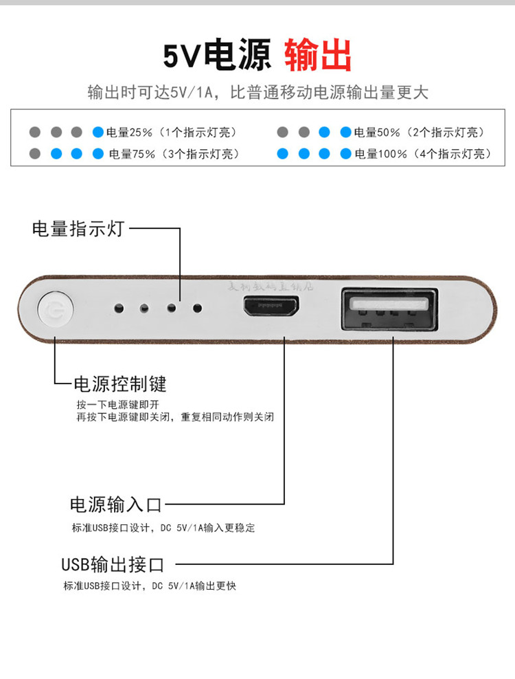 Siêu mỏng dung lượng lớn sạc kho báu di động điện thoại di động quà tặng oppo Huawei kê Apple điện thoại di động phổ