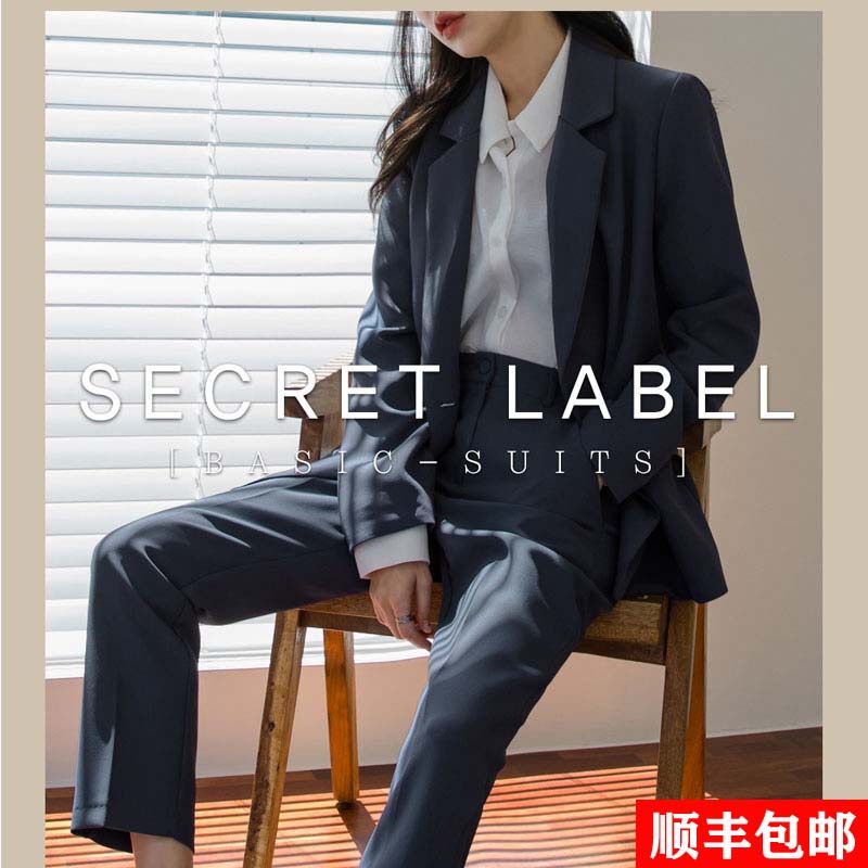 Spring and summer suit jacket temperament thin suit Female Korean version casual career suit Fashion college student interview dress