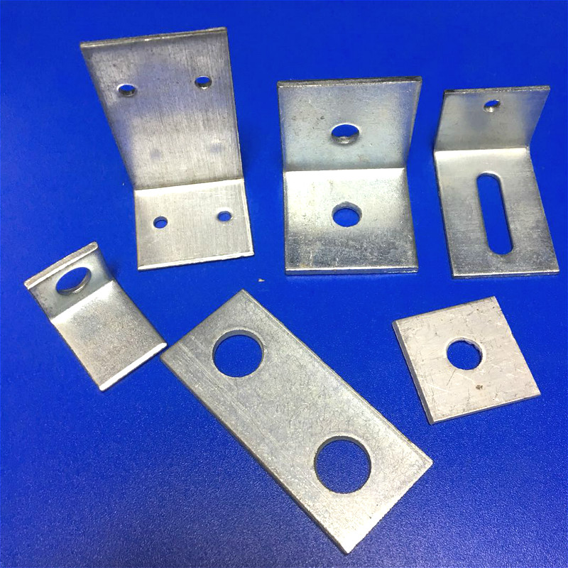 Galvanized Corner Yard custom connecting piece Non-standard to do Z word L type 90 degrees machining curtain wall accessories Punching Pendant Ghonan