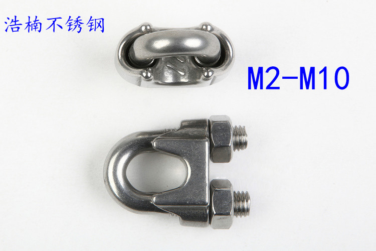 304 stainless steel clamping head wire rope clamping head M2-M10 steel wire clamping head