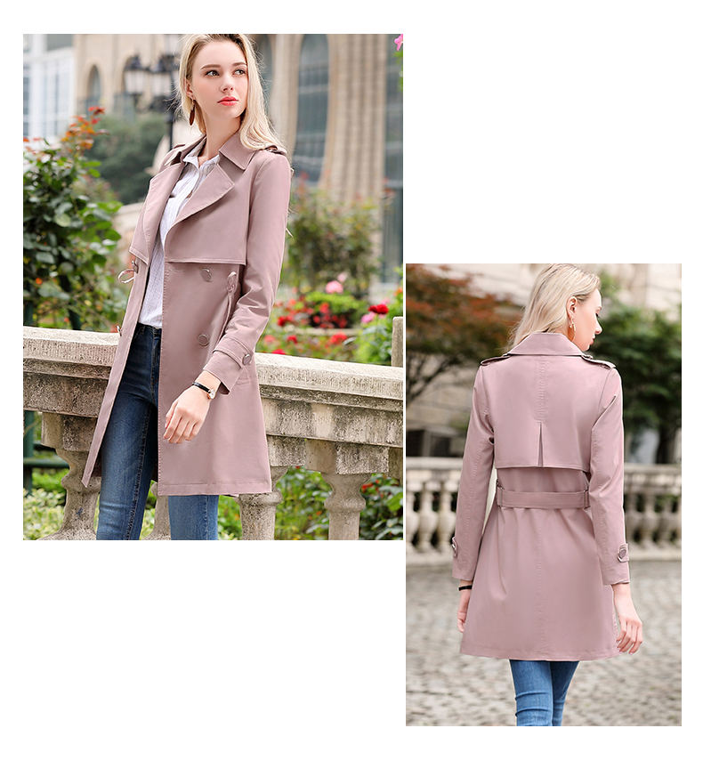 Trench pour femme YOURANXU    en Polyester - Ref 3225995 Image 17