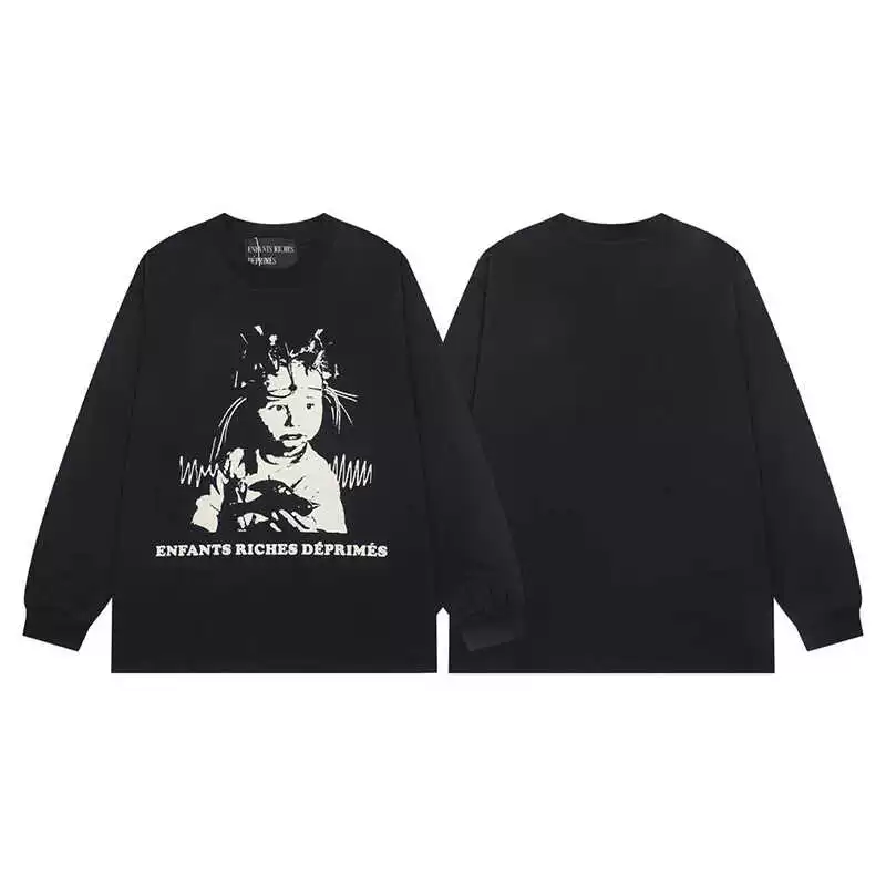 Свитер/толстовка VLONE FOG с длинными рукавами, круглый ворот, oversize, крой