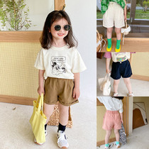 Childrens cotton shorts 2022 summer dress air - breathable boys and girls baby air - beach hot pants and casual pants