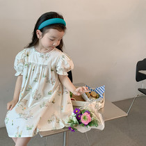 South Korean girl buddies rabbit dress 2022 Summer gas baby baby skirt baby baby fairy dress