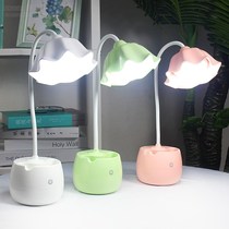 Eye protection small desk lamp USB rechargeable creative LED dormitory learning eye protection desk College student bedside night light