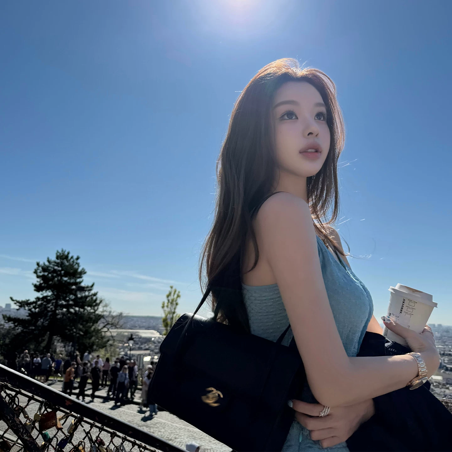 Доброе утро Фан фан "Jenniejenniejennie" Холодный вязаный костюм жилет + длинная юбка-миди с кисточками