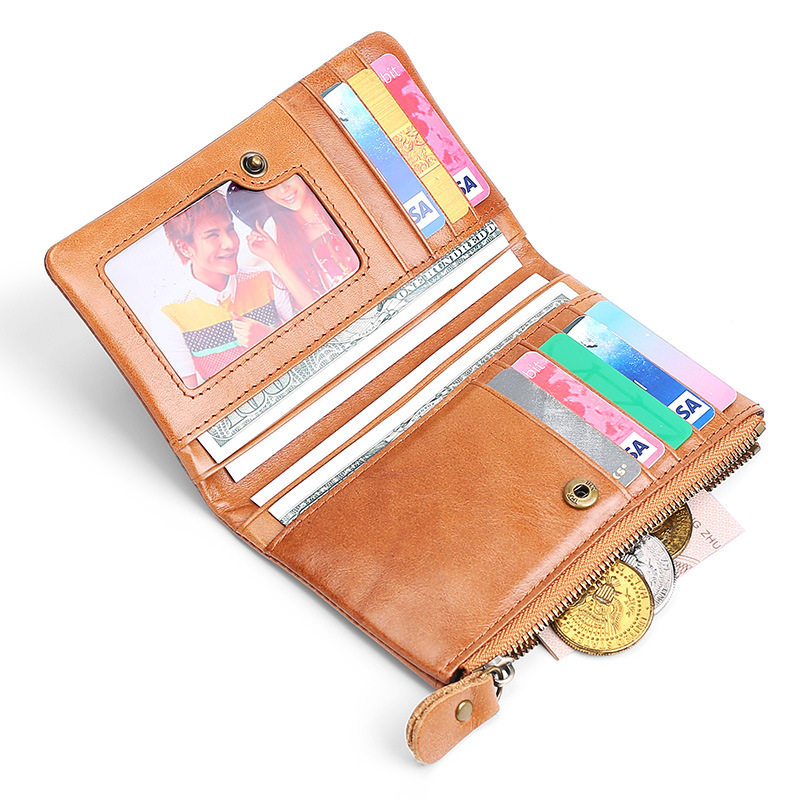 Men's multi - function card package leather business wallet large capacity change wallet 2020 new creative fashion trend pack