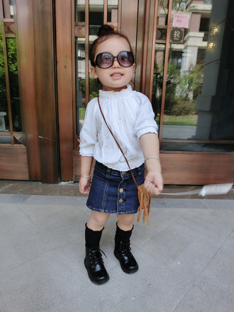 Jupe fillette en toile - Ref 2052664 Image 18