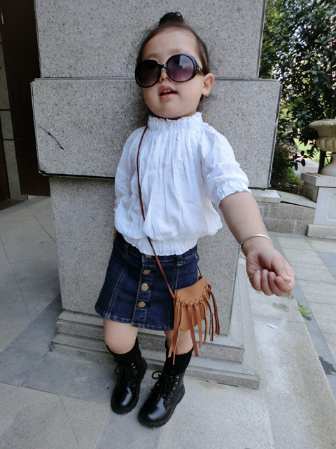 Jupe fillette en toile - Ref 2052664 Image 14