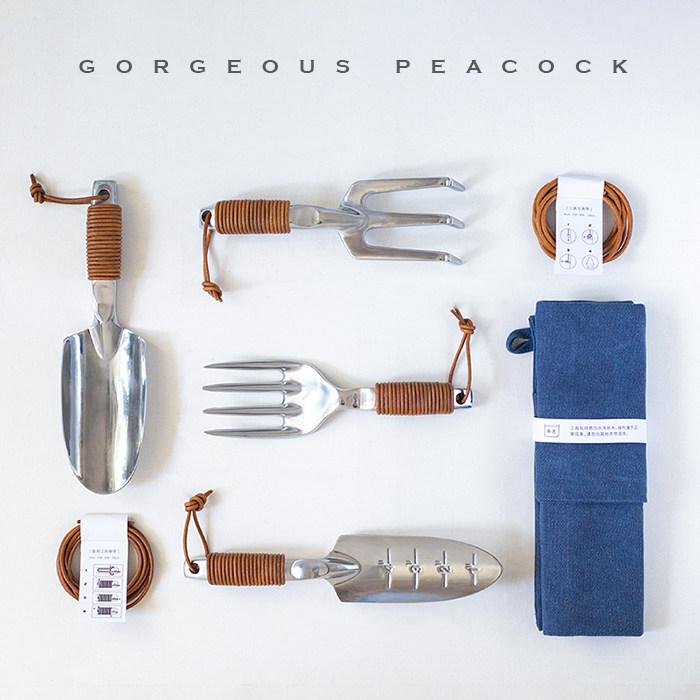 Home Garden Art Tools Suit Garden Outdoor Home Raised Flowers Alloy Shovel Dug Tupine Soil Weeding Containing