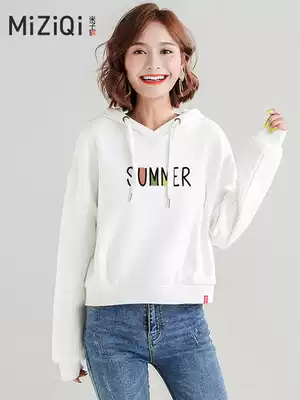 Mizi flag short version of the sweater female spring and autumn thin coat 2021 new small man high waist Korean loose coat