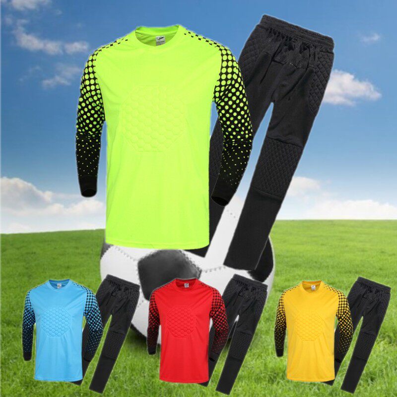 New football goalkeeper goalkeeper suit football training suit long-sleeved suit children goalkeeper goalkeeper suit suit