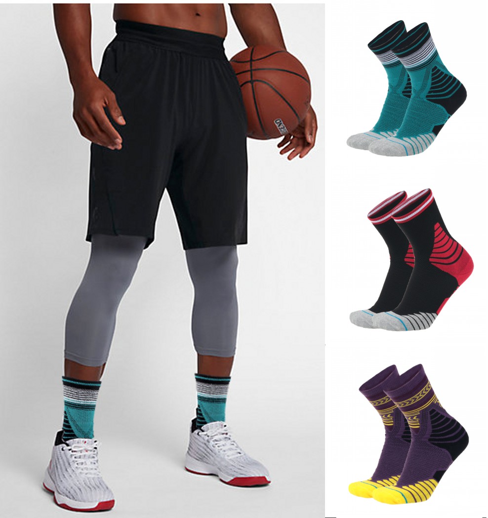 Elite Socks Basketball Socks Sports Socks Men's Summer Professional Black Moon Non-slip Breathable Abrasion Resistant Long Cylinder High Cylinder Stockings