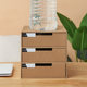 Desktop multi-layer storage box office finishing artifact bill storage A4 folder storage box kraft paper drawer