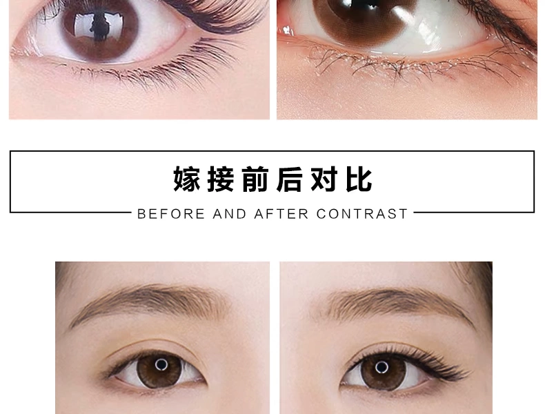 Ghép lông mi trong một giây có thể nở hoa Camellia sở hữu mái tóc dày Lông mi giả tự động nở hoa mềm mại tự nhiên - Lông mi giả lông mi giả tự dính