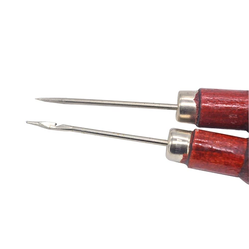 Деревянная ручка awl, двойная тыква, вязание крючком, линия обуви, DIY инструмент, многоцелевой заостренный ноги, крючок Awl