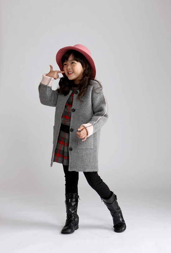 Manteau pour fille en cachemire - Ref 2161593 Image 12