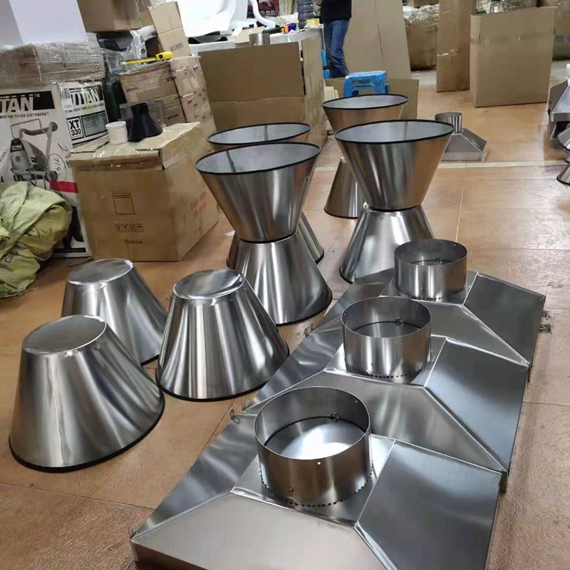 Customized stainless steel smoke cover Industrial dust suction and air tobacco cover welding smoking cover Industrial exhaust exhaust