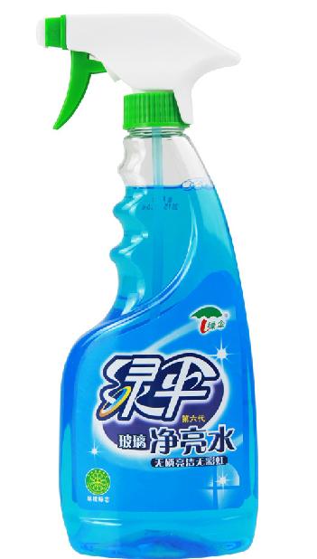 Green umbrella glass cleaner household wipe glass water clean water anti-fogging agent strong decontamination cleaning agent liquid
