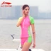 Li Ning lót2018 sản phẩm mới Đồ bơi nữ Han chia kích thước lớn bảo thủ thời trang thể thao nữ giản dị Bộ đồ bơi hai mảnh