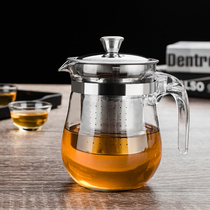 Heat-resistant glass teapot tea set floating Cup bubble teapot tea cup filter inner flower teapot Linglong Cup