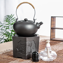 Purple Sand Tea Set Alcohol Tea Stove Kung Fu Cooking Tea Ware Purple Sand Wellness Refreshing pot side Boiling Kettle Wax Candle Holder Tea Stove