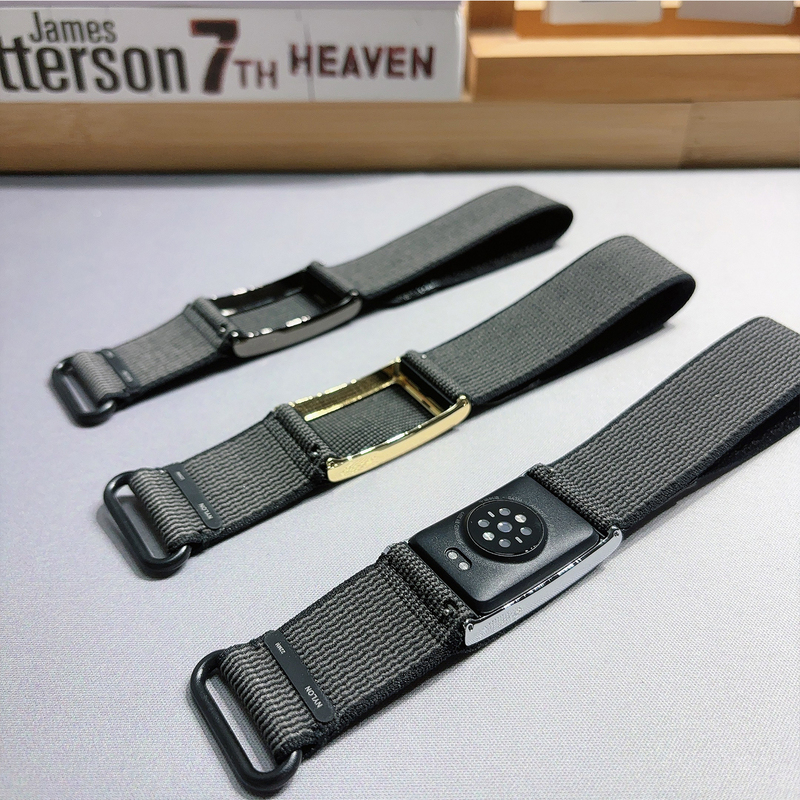 Suitable for Amazfit Huami Helio Strap Bracelet Watch Band Nylon Full Coverage Wristband with Metal Frame