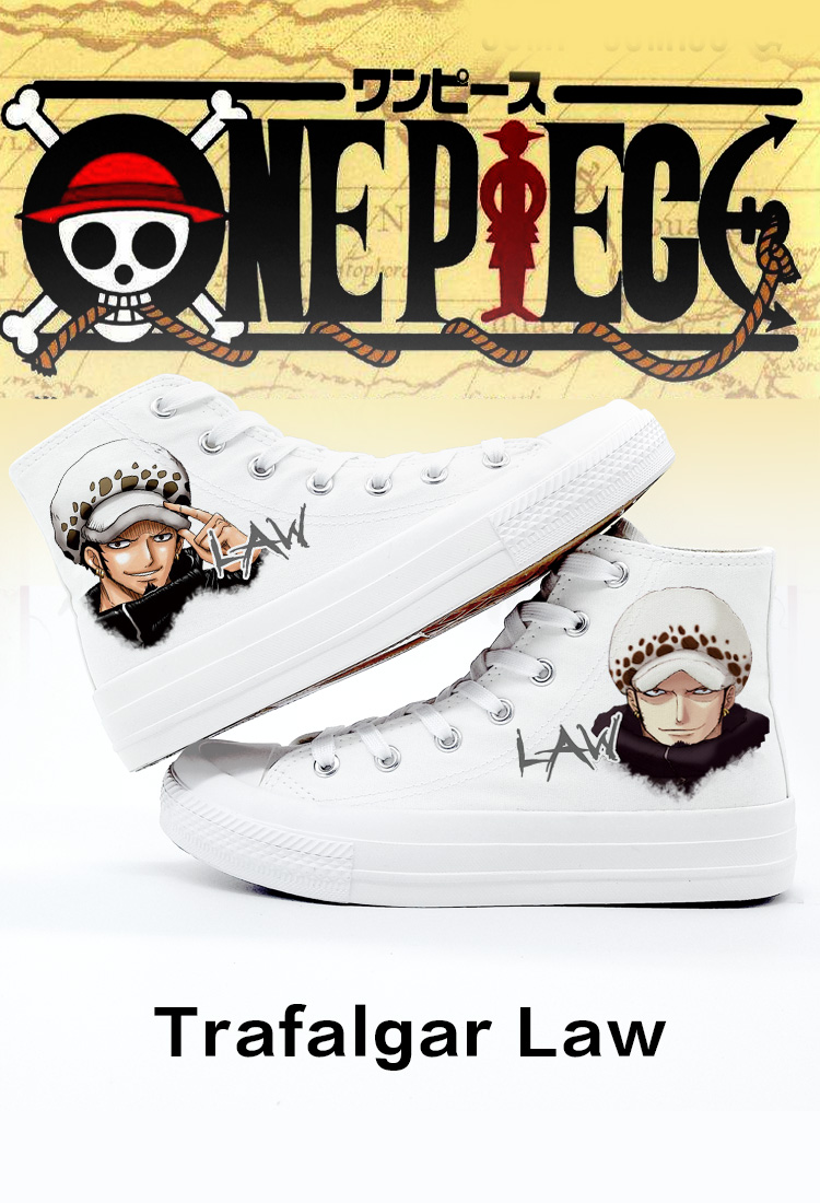 Giày One Piece Luffy Choiba Essolong ba con dao COS vẽ tay giày vải nam và nữ có cùng hình động giày thể thao adidas
