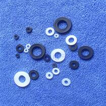 100 black white M4 * 9 * 1 nylon gasket plastic nylon flat gasket plastic spacer M4