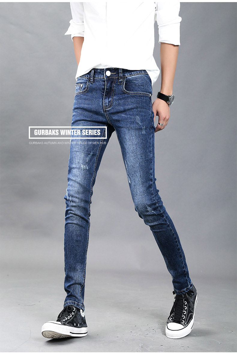 Jeans pour jeunesse pieds Slim GURBAKS en coton pour Quatre saisons - Ref 1485786 Image 16