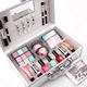 MISS ROSE Authentic Eyeshadow Red Lipstick Son môi Nail Ba Lan Trang điểm di động Brush Set Set Makeup