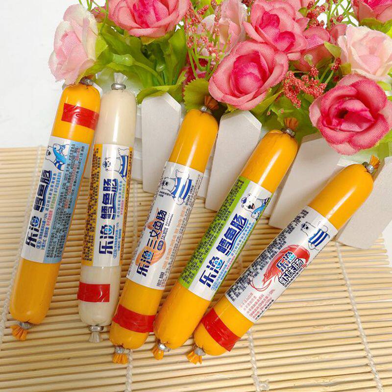 Dalian Lotte Fishing Cod Fish Sausage Ready-to-eat Casual Snacks Bulk Raw Flavor Salmon Shrimp Cheese Corn Fish Sausage