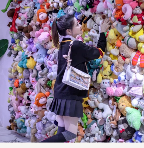 Сумка для боли на органе лазерная сумка для билета на билете Barji Cornice Display Lucky Bubbles