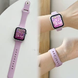 Применимые Apple Watch S9 ремешок кремниевый клей маленькая талия талия талия талия, AppleWatch8se27654 Slimming Wild Soft Girl