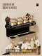 Suction Cup Hair Dryer Storage Rack Bathroom Hair Dryer No-Drill Wall-Mounted Bathroom Hair Dryer Holder Storage Rack