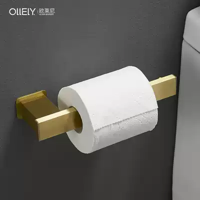 Nordic brushed golden toilet paper holder Reel toilet paper holder Full toilet paper box Toilet paper holder Paper towel holder Copper brushed process