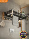 Bathroom Shelf Towel Rack No-Drill Wall-Mounted Light Luxury Style Towel Bar Toilet Storage Rack Space Aluminum