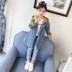 Áo mới 2019 cô gái xuân hè xuân hè phiên bản Hàn Quốc của áo sơ mi trẻ em xuân hè thu ngắn - Áo khoác áo lông cho bé Áo khoác