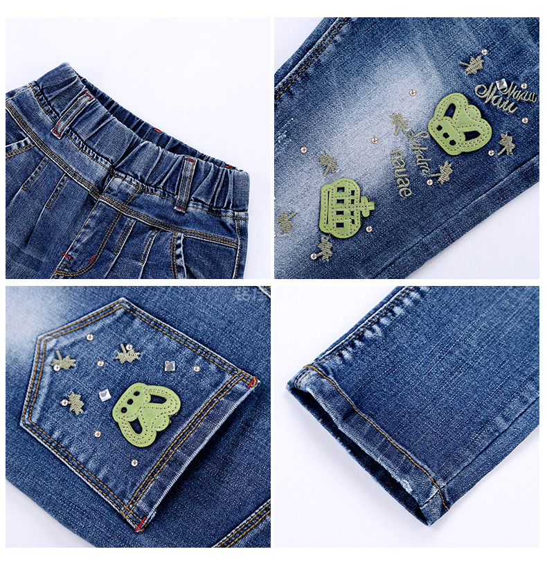 Pantalon fille 6302KZ038 en toile - Ref 2065205 Image 30