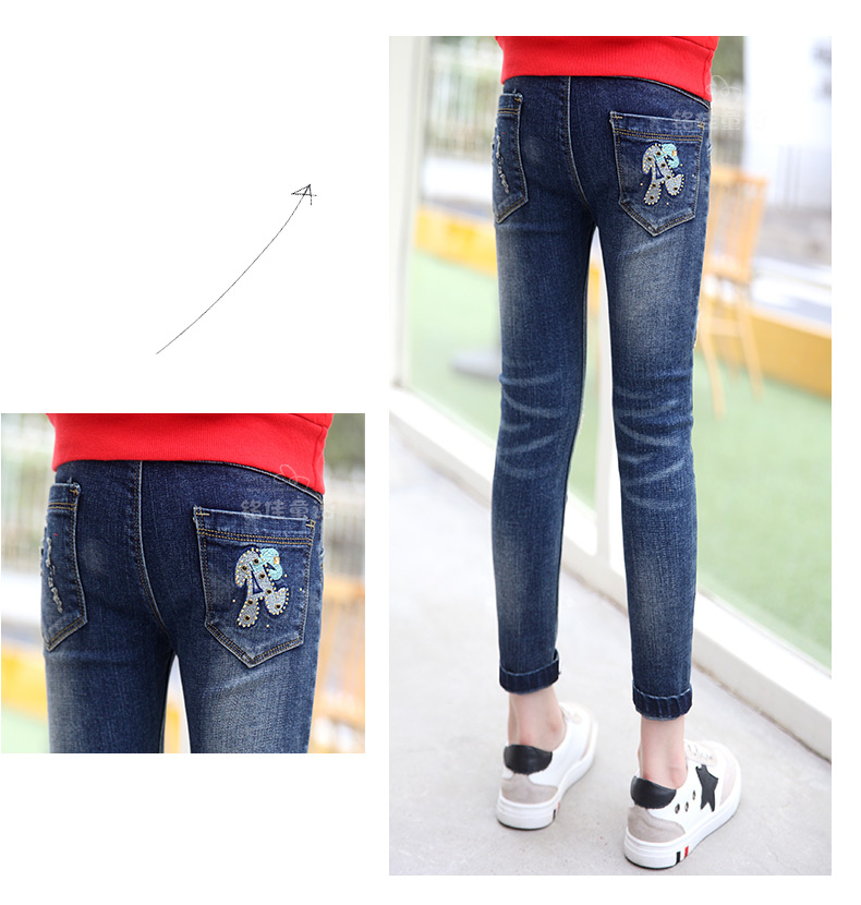 Pantalon fille 6355KZ237 en toile - Ref 2065201 Image 35