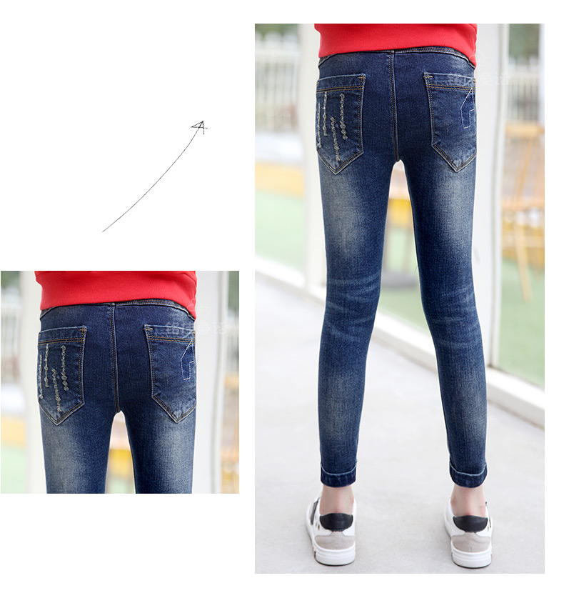 Pantalon fille 6355KZ237 en toile - Ref 2065201 Image 46