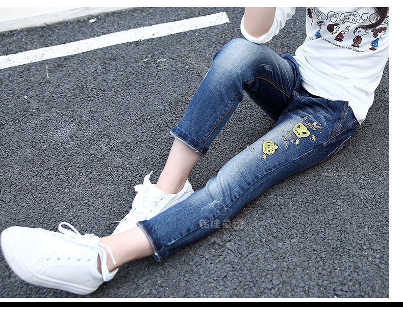 Pantalon fille 6302KZ038 en toile - Ref 2065205 Image 31