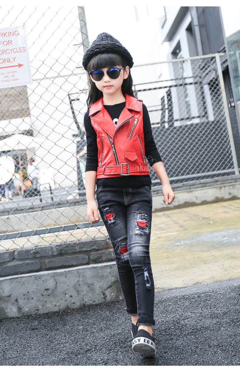 Gilet fille en cuir - Ref 2071103 Image 64